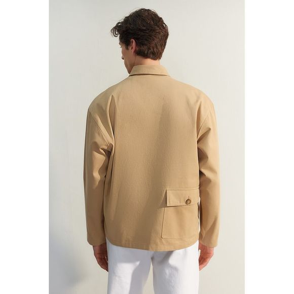 NWT Trendyol Men Regular fit Shirt collar Woven Jacket - Picture 7 of 13